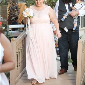 Plus Size Bridesmaid Dress BLUSH PINK